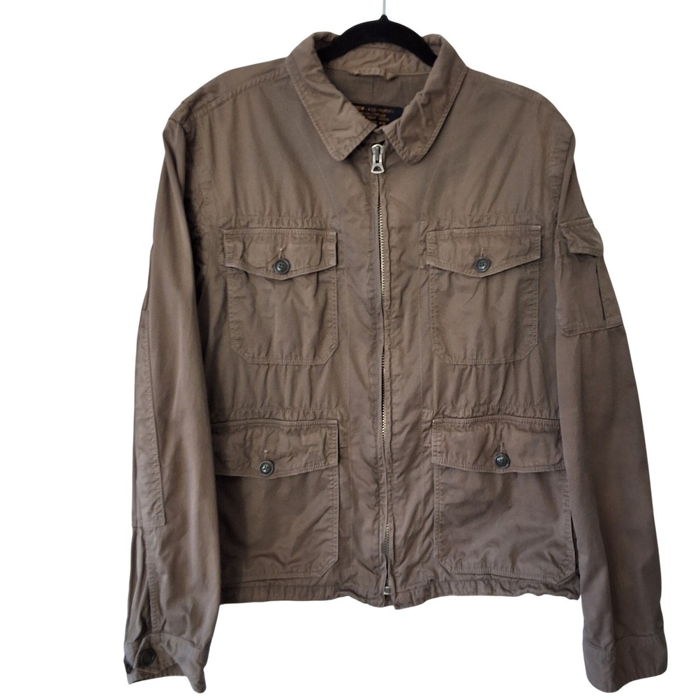 J.Crew Men L‎ A/22 Type G38 Military Field Jacket Cotton Utility Coat Outerwear
